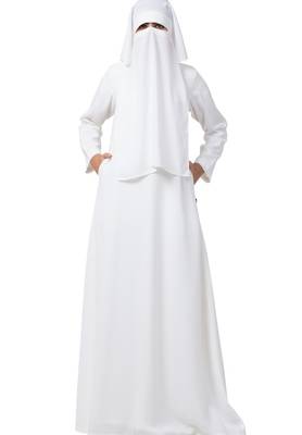 Cotton Abaya And Georgette Niquab Combo 2