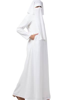 Cotton Abaya And Georgette Niquab Combo 5