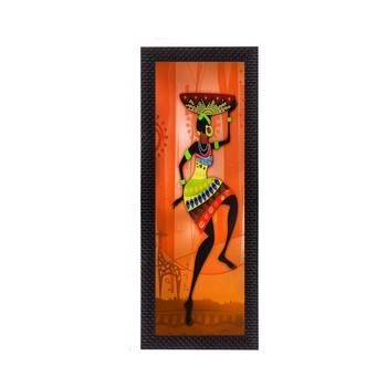 Colorful Tribal Woman Satin Matt Texture UV Art Painting 1
