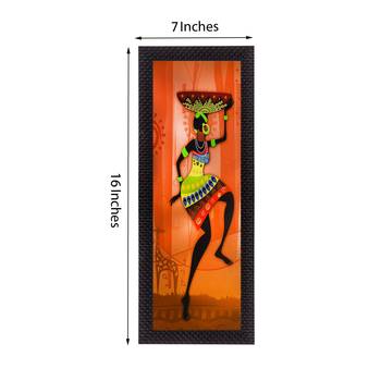 Colorful Tribal Woman Satin Matt Texture UV Art Painting 2