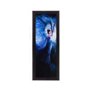 Blue Lady Satin Matt Texture UV Art Painting 1