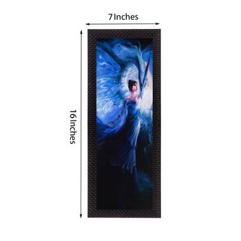 Blue Lady Satin Matt Texture UV Art Painting 2