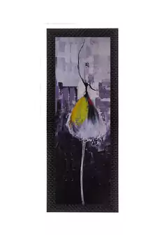 Dancing Girl In Yellow Satin Matt Texture UV Art Painting