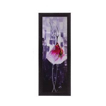 Dancing Girl In Pink Satin Matt Texture UV Art Painting 1