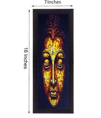 Face Of Lord Buddha Satin Matt Texture UV Art Painting 2