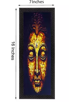 Face Of Lord Buddha Satin Matt Texture UV Art Painting