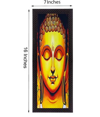 Enlightening Lord Buddha Satin Matt Texture UV Art Painting 2