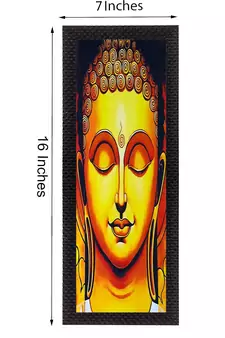 Enlightening Lord Buddha Satin Matt Texture UV Art Painting