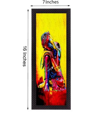 Colorful Lord Buddha Satin Matt Texture UV Art Painting 2