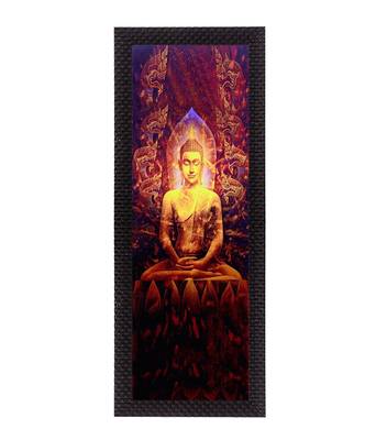Enlightening Lord Buddha Satin Matt Texture UV Art Painting 1