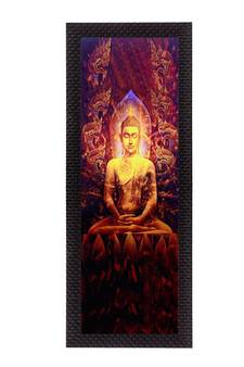 Enlightening Lord Buddha Satin Matt Texture UV Art Painting
