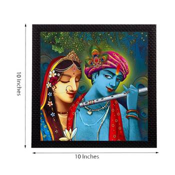 Radha Krishna Satin Matt Texture UV Art Painting 2