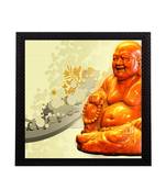 Laughing Buddha Satin Matt Texture UV Art Painting