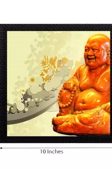 Laughing Buddha Satin Matt Texture UV Art Painting
