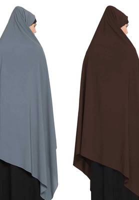 Irani Chadartwo Pieces Combo-Rida Hijab With Detachable Nose Piece-Made In kashibo Matt 3