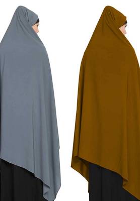 Irani Chadartwo Pieces Combo-Rida Hijab With Detachable Nose Piece-Made In Nida Matt 3