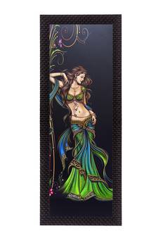 Beautiful Woman Satin Matt Texture UV Art Painting