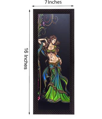 Beautiful Woman Satin Matt Texture UV Art Painting 2