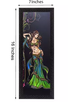 Beautiful Woman Satin Matt Texture UV Art Painting