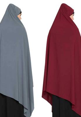 Irani Chadartwo Pieces Combo-Rida Hijab With Detachable Nose Piece-Made In kashibo Matt 3