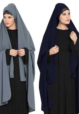 Irani Chadartwo Pieces Combo-Rida Hijab With Detachable Nose Piece-Made In kashibo Matt 2