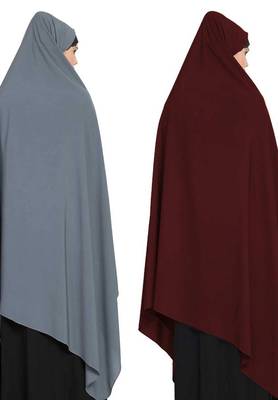 Irani Chadartwo Pieces Combo-Rida Hijab With Detachable Nose Piece-Made In Nida Matt 3