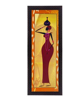 Posing Woman Satin Matt Texture UV Art Painting 1