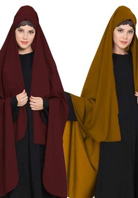 Irani Chadartwo Pieces Combo-Rida Hijab With Detachable Nose Piece-Made In Nida Matt 2