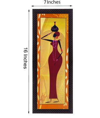 Posing Woman Satin Matt Texture UV Art Painting 2