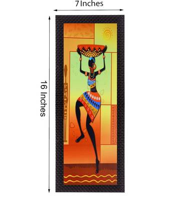 Dancing Tribal Woman Satin Matt Texture UV Art Painting 2