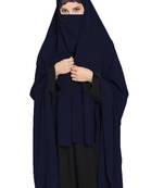 Black and Blue Casual Irani Chadar for Women