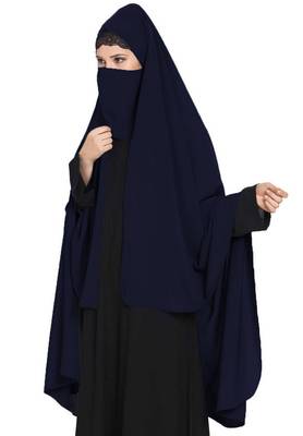 Black and Blue Casual Irani Chadar for Women 3