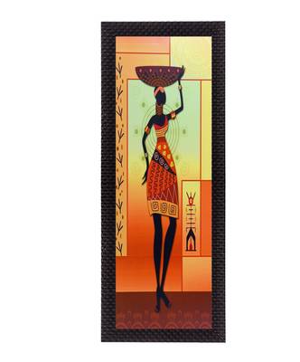 Tribal Woman Satin Matt Texture UV Art Painting 1