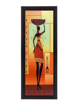 Tribal Woman Satin Matt Texture UV Art Painting