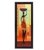 Tribal Woman Satin Matt Texture UV Art Painting