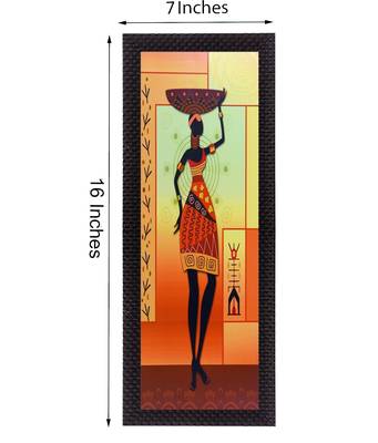Tribal Woman Satin Matt Texture UV Art Painting 2