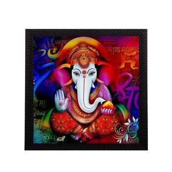 Colorful Ganesha Satin Matt Texture UV Art Painting 1