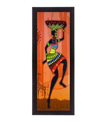 Colorful Tribal Woman Satin Matt Texture UV Art Painting 1