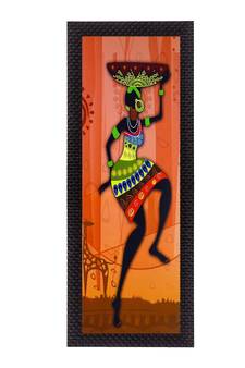 Colorful Tribal Woman Satin Matt Texture UV Art Painting