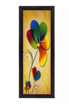 Colorful Flower Satin Matt Texture UV Art Painting