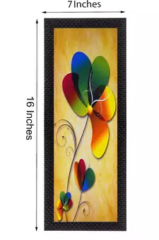 Colorful Flower Satin Matt Texture UV Art Painting