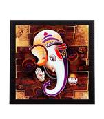 Face Of Ganesha Satin Matt Texture UV Art Painting
