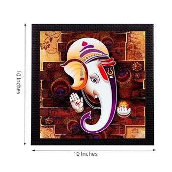 Face Of Ganesha Satin Matt Texture UV Art Painting 2