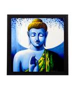 Meditating Lord Buddha Satin Matt Texture UV Art Painting