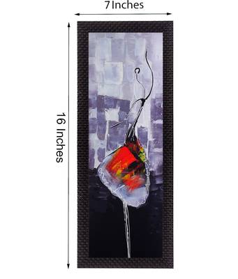 Colorful Dancing Girl Satin Matt Texture UV Art Painting 2