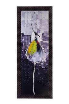 Yellow Dancing Girl Satin Matt Texture UV Art Painting
