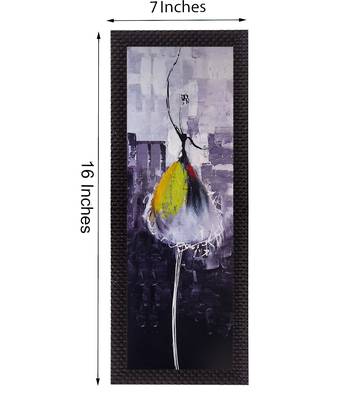 Yellow Dancing Girl Satin Matt Texture UV Art Painting 2