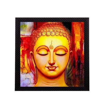 Glowing Lord Buddha Satin Matt Texture UV Art Painting 1