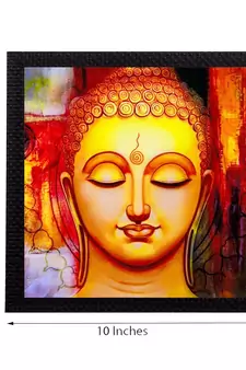 Glowing Lord Buddha Satin Matt Texture UV Art Painting