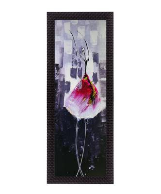 Dancing Girl In Pink Satin Matt Texture UV Art Painting 1
